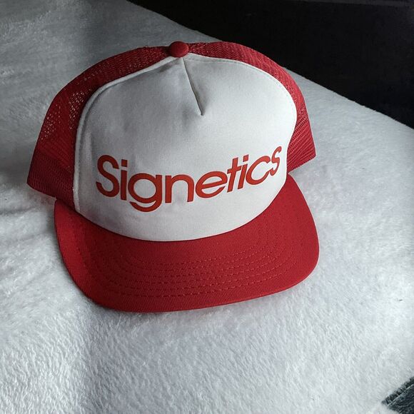 Vintage Signetics PHILIPS Electronics Adjustable SNAPBACK HAT TRUCKER CAP Rare - Picture 11 of 11